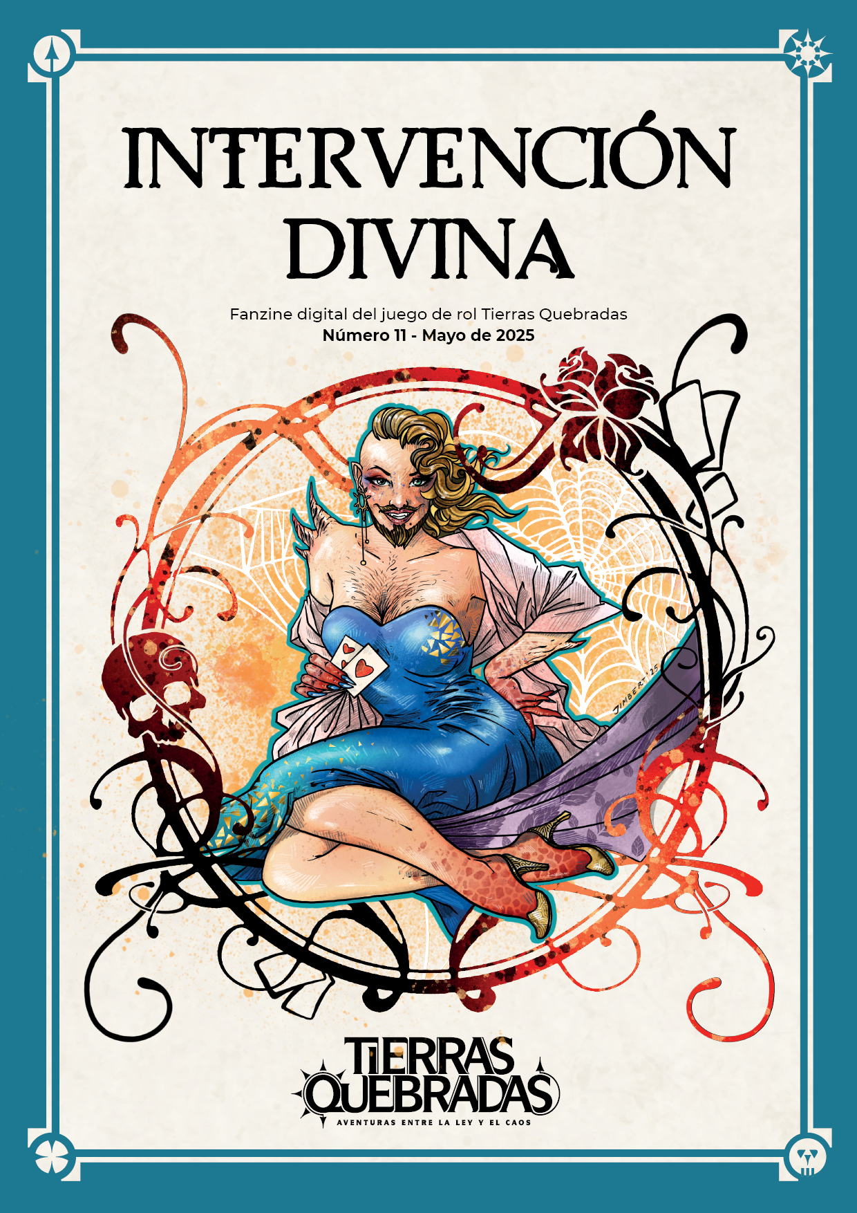 Portada del número 11 de Intervención Divinia para el juego de rol Tierras Quebradas